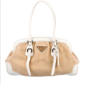 Prada raffia bag